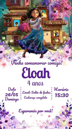 Convite de Aniversário Encanto com Mirabel na Casita para Editar