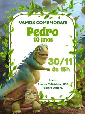 Convite de Aniversário Leo o Filme Editável Online