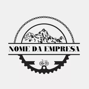 Logo de Ciclismo e Aventura com Montanhas para Editar