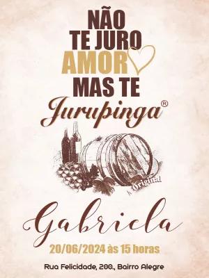 Convite de Aniversário Jurupinga para Editar e Imprimir