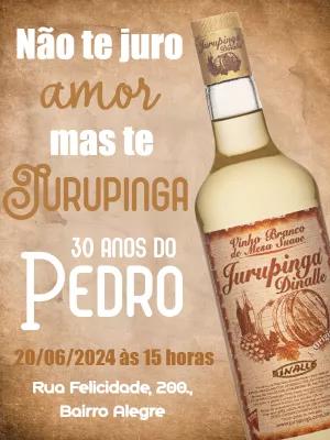 Convite de Aniversário Jurupinga Editável Online