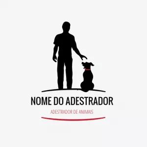 Logo para Adestrador de Cães com Silhueta para Editar