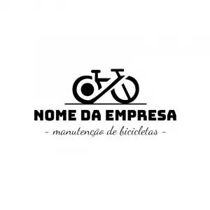 Logo Editável para Bicicletaria e Oficina de Bike Online