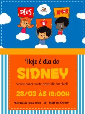 Convite de Aniversário Três Palavrinhas para Editar Online