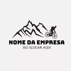 Logo Editável de Ciclismo e Montanha para Criar Online