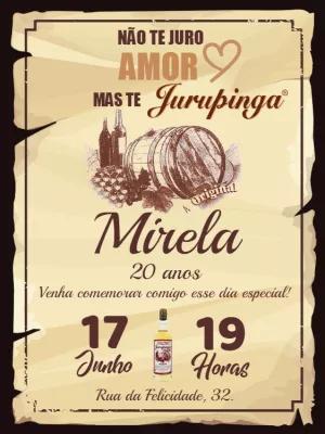 Convite de Aniversário Jurupinga para Editar Online