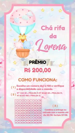 Chá Rifa Safari com Animais em Balão para Editar Online