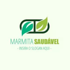Logo Editável para Marmitaria Saudável para Editar Online