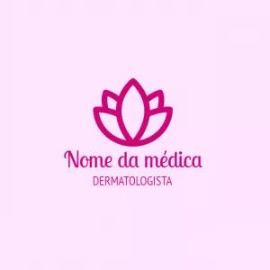Logo Flor de Lótus para Dermatologista Editável Online