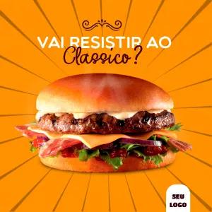 Post Editável para Hamburgueria: Divulgue seu Clássico