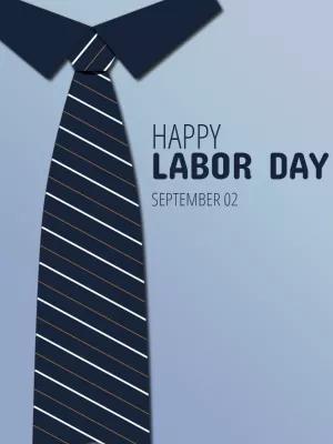 Editable Labor Day Post with Professional Tie to Edit Online