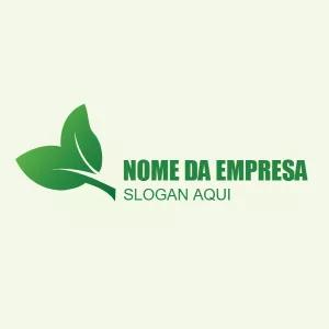 Logo Natureza com Folhas Verdes para Editar Online