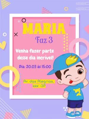 Convite Aniversário Infantil Luccas Neto para Editar Online