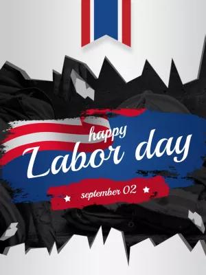 Patriotic Labor Day Greeting Card to Customize Online