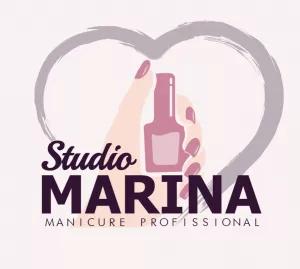 Logotipo Manicure Profissional com Coração para Editar Online