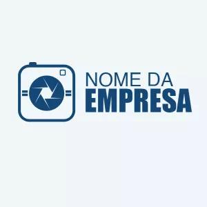 Logo Editável para Fotógrafo com Ícone de Câmera para Editar