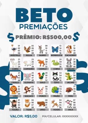 Modelo de Rifa de Animais com Bichos para Editar Online