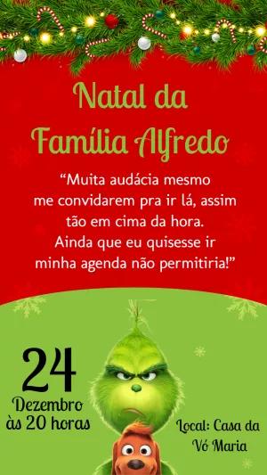 Convite de Natal do Grinch Divertido para Editar Online