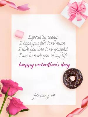 Editable Valentine's Day Post with Romantic Message to Edit