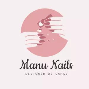 Logo Editável para Manicure e Designer de Unhas
