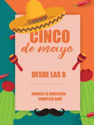 Invitación de Cinco de Mayo con Sombrero para Editar Online