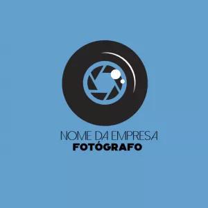 Logo para Fotógrafo Editável Online com Ícone de Câmera