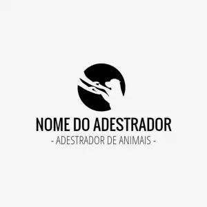 Logo Adestrador de Animais com Silhueta para Editar Online