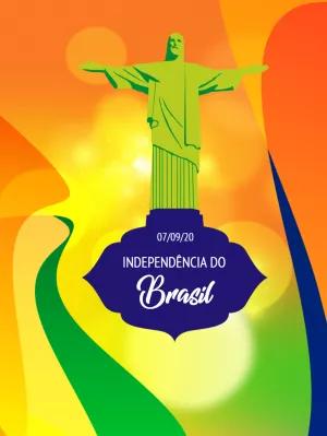Cartaz 7 de Setembro Independência do Brasil para Editar