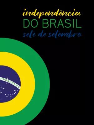 Post 7 de Setembro com Bandeira do Brasil para Editar Online