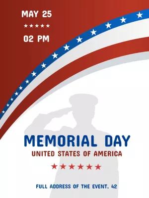 Editable Memorial Day Invitation Template to Customize Online