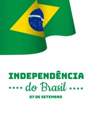 Arte Editável Online para o Dia da Independência do Brasil