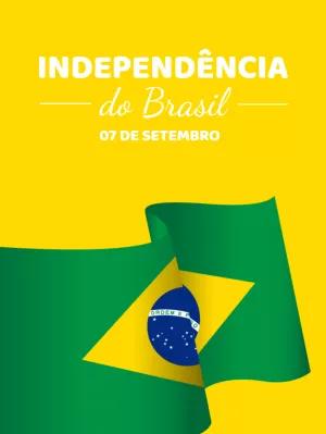 Post Dia da Independência do Brasil para Editar Online