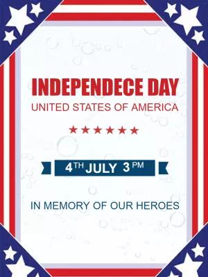 Independence Day Patriotic Invitation Template to Edit Online