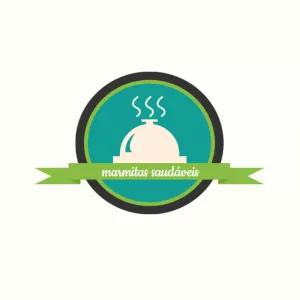Crie seu Logo de Marmitaria Saudável Editável Online
