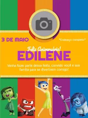 Convite Divertidamente com Foto para Editar Online