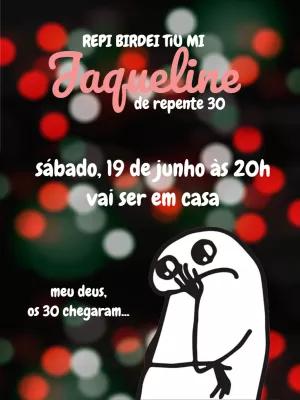 Convite de Aniversário Flork Engraçado para Editar Online