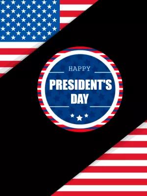 President's Day Patriotic Post to Edit Online