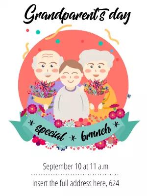 Grandparent's Day Brunch Invitation to Edit Online