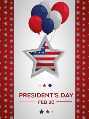 President's Day Post with Patriotic Elements to Edit Online