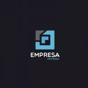 Logo Abstrato Moderno com Formas Geométricas para Editar