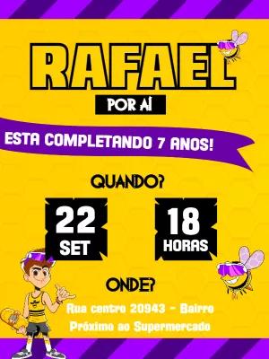 Convite de Aniversário Natan Por Ai para Editar Online