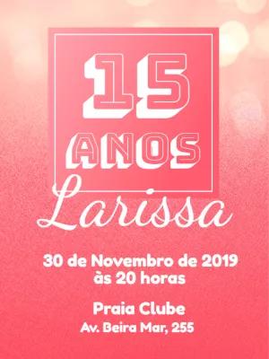 Convite 15 Anos Rosa Moderno para Editar Online