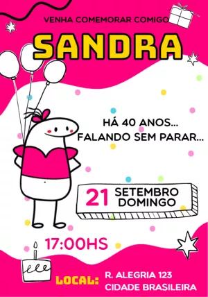 Convite de Aniversário Flork Meme Divertido para Editar