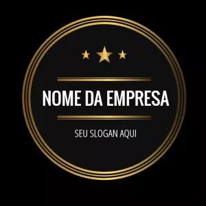 Logotipo Elegante Dourado para Empresa Editável Online