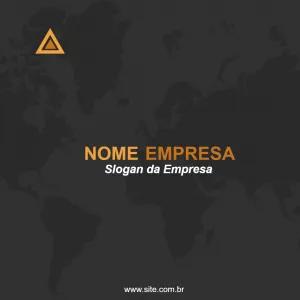 Post Corporativo Abstrato para Editar e Personalizar Online