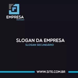 Post Corporativo com Logo e Slogan para Editar Online