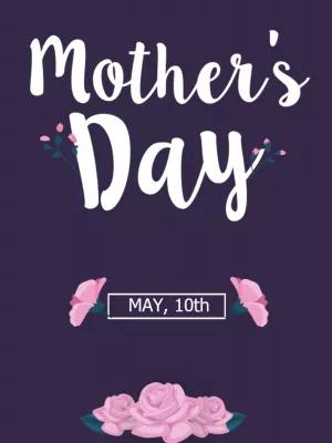 Editable Mother's Day Floral Post Template