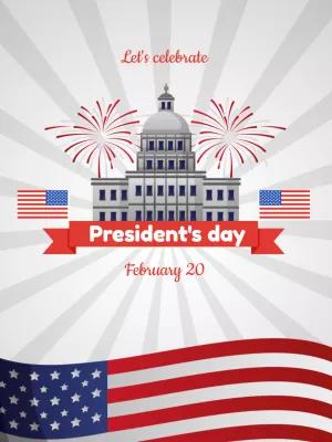 President's Day Celebration Post | Editable Online Template