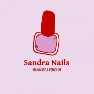 Logo Editável de Manicure com Esmalte para Personalizar