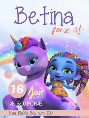 Convite de Aniversário Super Monstros em Ação para Editar